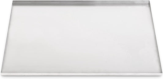 41.5" x 23" Metal Replacement Dog Crate Pan Chew Proof Crack Proof Pet Kennel Tray Central Dog Training Crate Pan Pet Supplies, Stainless Steel, 1" H