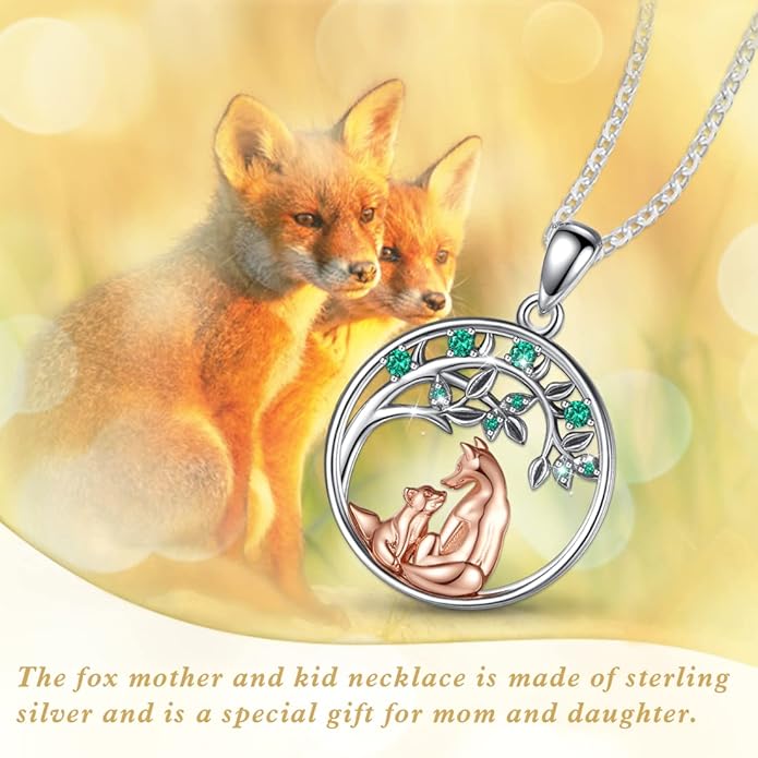 EUDORA Sterling Silver Mother Daughter Necklace for Women, Mama Son Daughter Necklace Pendant for Mom and Daughter,Mom Jewelry from Daughter Mother's Day Gift for Mother Daughter Aunt Grandma