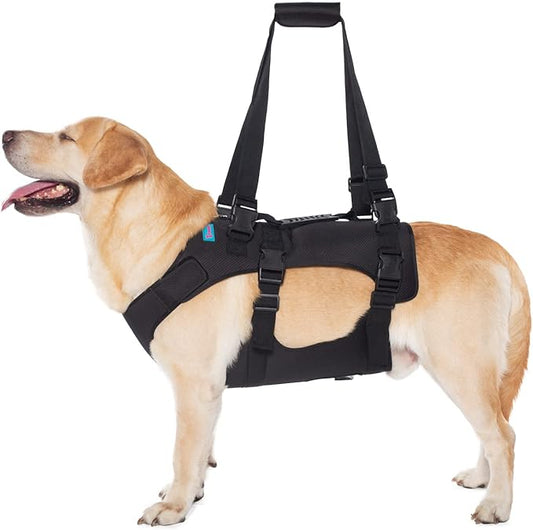Dog Lift Harness, Rehabilitation Lifts Vest for Dogs, Support & Recovery Sling, Adjustable Breathable Lifting Straps for Old, Joint Injuries, Arthritis, Paralysis Dogs Walk (XL, Black)