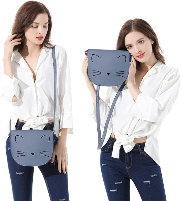 Gladdon Crossbody Bags for Teen Girls Small Fashion Preteen Purses Cat Birthday Gift for Girl