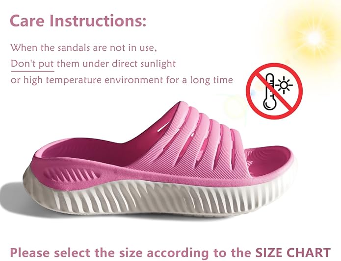 KuaiLu Womens Recovery Sandals With Comfortable Plantar Fasciitis Support,Ladies Orthotic Open Toe Sport Slides Thick Cushion Reduces Stress on Feet,Joints & Back Post-Exercise