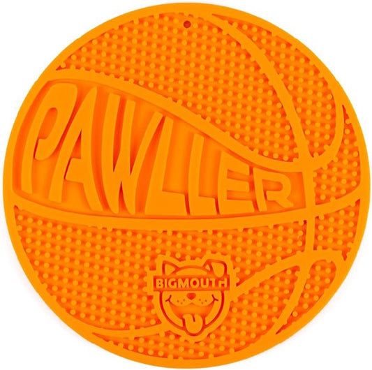 Basketball Lick Mat for Pets, Non Slip Silicone Enrichment Pad for Dogs Cats, Slow Feeding Anxiety Relief During Grooming Bathing Training, Treat Dispensing Textured Surface