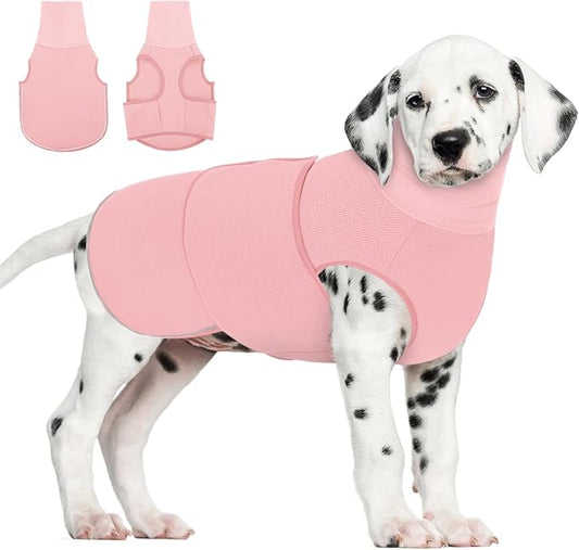 AOFITEE Dog Anxiety Calming Hoodie, Thunder Jacket for Dogs Anxiety, Breathable Calming Shirt for Fireworks, Thunder, Travel, Separation, Pet Hoodies for Noise Block & Ear Protection, XS
