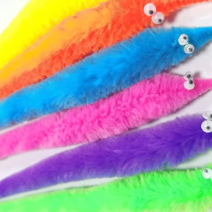 Fuzzy Worms (240PCS & 12COLORS)