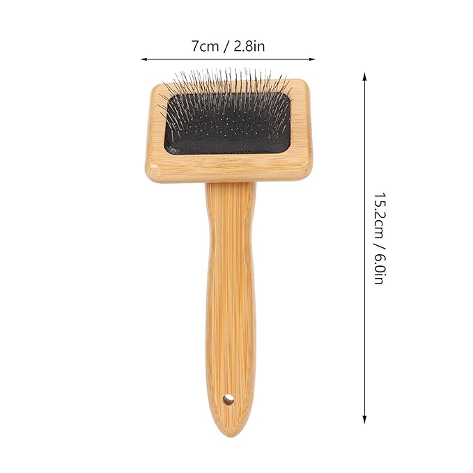 Slicker Brush,Skin Friendly Deshedding Grooming Tool Effectively Remove,Knots and Mats Self Cleaning Slicker Brush for Pet (Small)