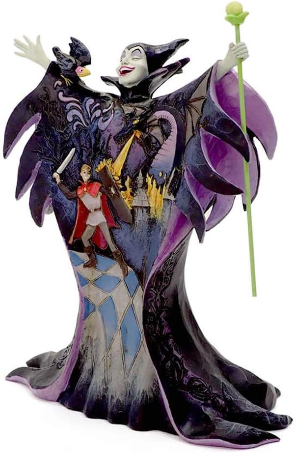 Enesco Disney Traditions by Jim Shore Maleficent with Scene Malevolent Madness Figurine, 8.75 Inch, Multicolor