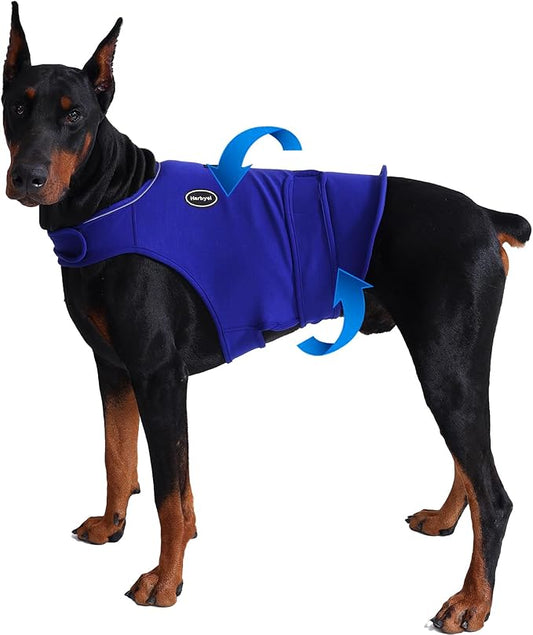 Dog Anxiety Vest - Skin-Friendly Calming Shirt for Thunder, Fireworks, Vet Visits & Separation Anxiety – No Medicine or Training Needed – Suitable for Small, Medium, and Large Dogs