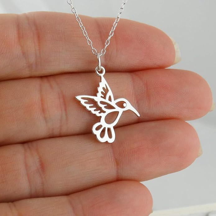 FashionJunkie4Life Sterling Silver Bird Pendant Necklaces for Women