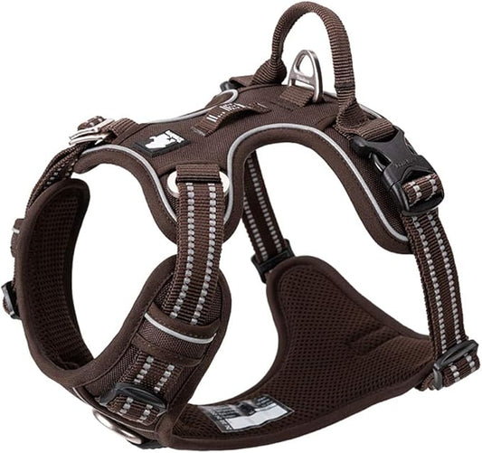 TRUE LOVE Dog Harness No Pull Nylon Reflective Pet Harness Adjustable Comfortable Control Step-in Brilliant Colors Truelove TLH56512