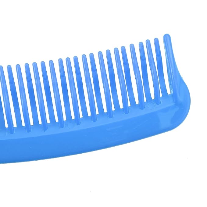 Iguana Professional Wide Tooth Detangling Comb | Plastic Hair Comb for Wet Hair, Curly & Wavy Hair Care | Tangle-Free Styling & Grooming | Random Color