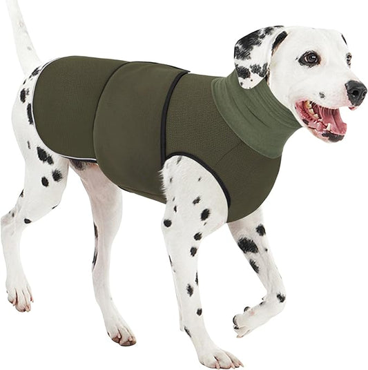 AOFITEE Dog Anxiety Vest, Dog Anxiety Calming Hoodie, Pet Thunder Jacket Calming Shirt for Fireworks, Thunder, Travel, Separation, Noise Block & Ear Protection Recovery