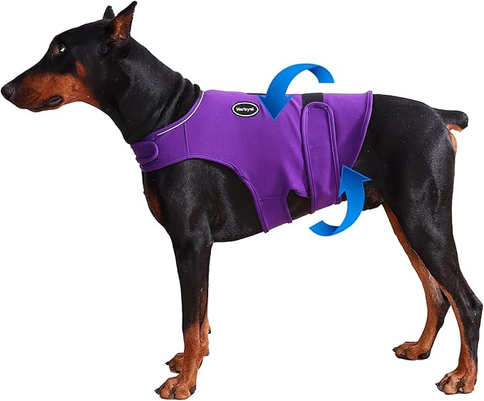 Dog Anxiety Vest - Skin-Friendly Calming Shirt for Thunder, Fireworks, Vet Visits & Separation Anxiety – No Medicine or Training Needed – Suitable for Small, Medium, and Large Dogs