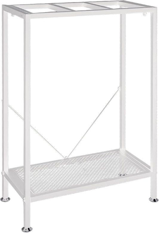 Fish Tank Stand: The Perfect 10 Gallon Metal Aquarium Stand Measuring 22.8" W x 10.6" D x 31.3" H to Fit Your Aquatic Display Needs. (10 Gallon-White)