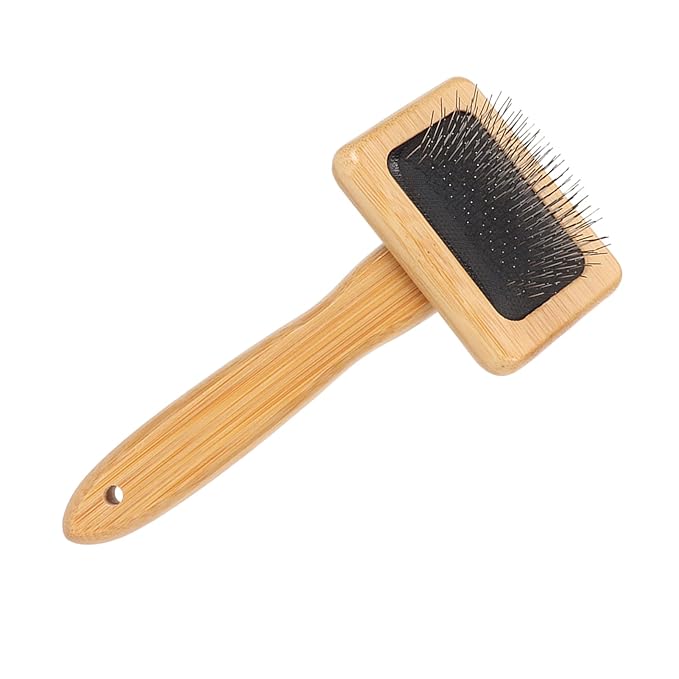 Slicker Brush,Skin Friendly Deshedding Grooming Tool Effectively Remove,Knots and Mats Self Cleaning Slicker Brush for Pet (Small)