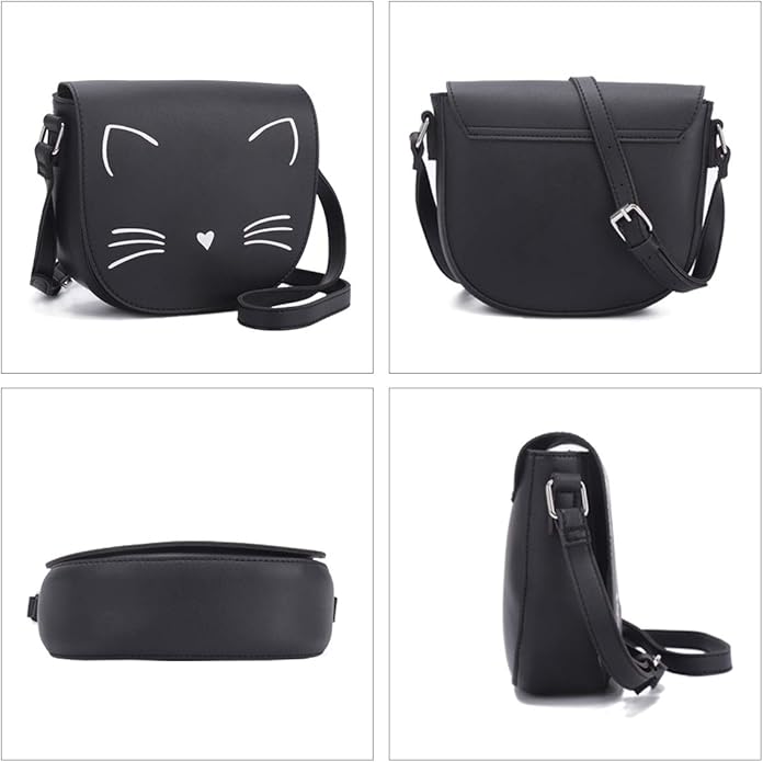 Gladdon Crossbody Bags for Teen Girls Small Fashion Preteen Purses Cat Birthday Gift for Girl