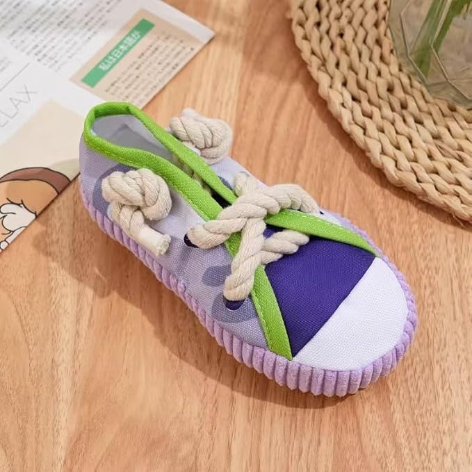 Dog Squeaky Toy Slipper - Self-Entertainment Toy for Boredom Relief, Teething, Chew-Resistant, Energy-Burning, Suitable for Small and Medium-Sized Dogs