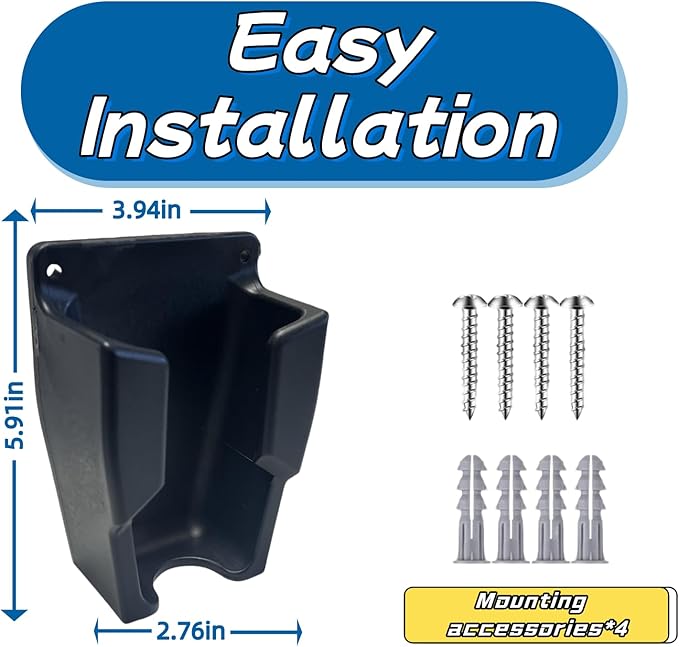 Wall Mount for Bissell Pet Hair Eraser Handheld Vacuum-Compatible with Models 2390, 2390A, 2284W, 23903 & Auto-Mate