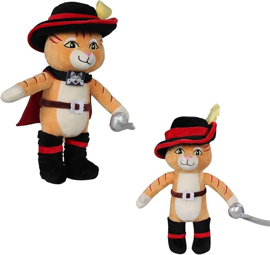 Feeriay Puss Plush Toy 12.2 in Cat Stuffed Animal Plushie Doll Puss Figure Pillow for Kids Gifts