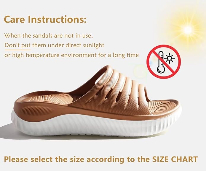 KuaiLu Womens Recovery Sandals With Comfortable Plantar Fasciitis Support,Ladies Orthotic Open Toe Sport Slides Thick Cushion Reduces Stress on Feet,Joints & Back Post-Exercise