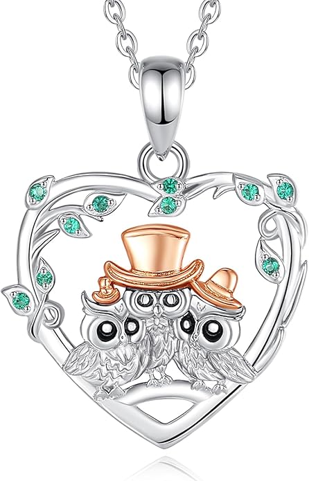 EUDORA Sterling Silver Mother Daughter Necklace for Women, Mama Son Daughter Necklace Pendant for Mom and Daughter,Mom Jewelry from Daughter Mother's Day Gift for Mother Daughter Aunt Grandma