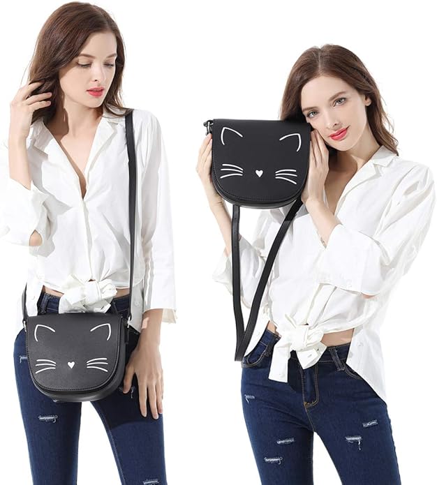 Gladdon Crossbody Bags for Teen Girls Small Fashion Preteen Purses Cat Birthday Gift for Girl
