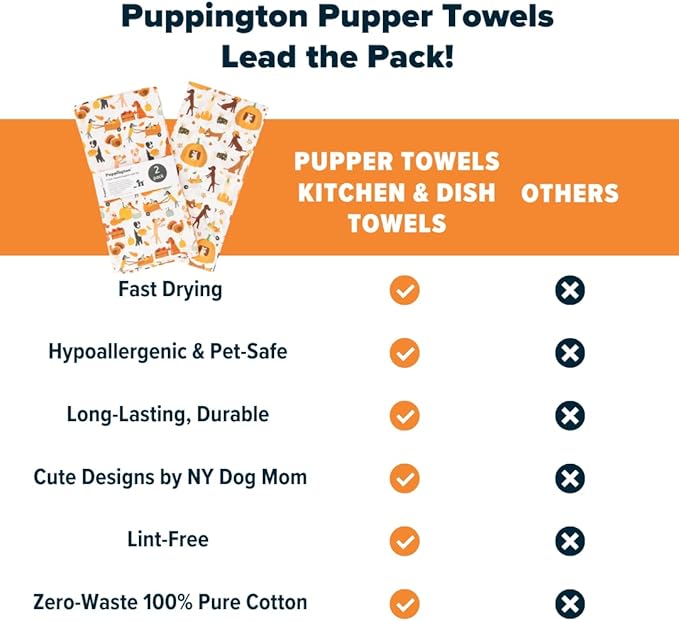 Dog Kitchen Towels - Thanksgiving Kitchen Towels - Fall Decor Dog Lover Gifts - Dog Thanksgiving Decor Dish Towels - Thanksgiving Tea Towels - (Harvest Hounds 2-Pack)