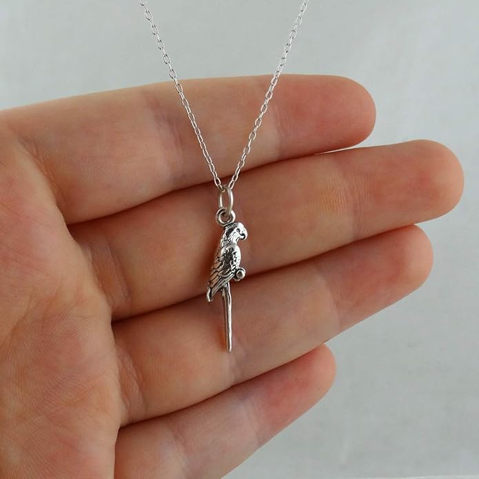FashionJunkie4Life Sterling Silver Bird Pendant Necklaces for Women