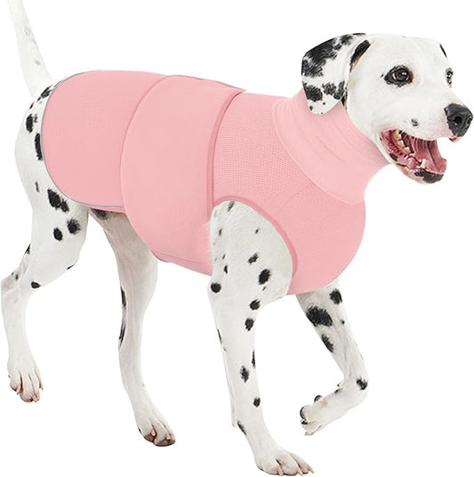 AOFITEE Dog Anxiety Vest, Dog Anxiety Calming Hoodie, Pet Thunder Jacket Calming Shirt for Fireworks, Thunder, Travel, Separation, Noise Block & Ear Protection Recovery