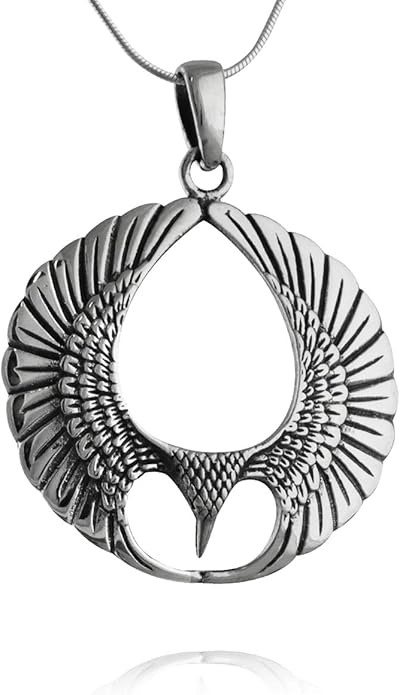 FashionJunkie4Life Sterling Silver Bird Pendant Necklaces for Women