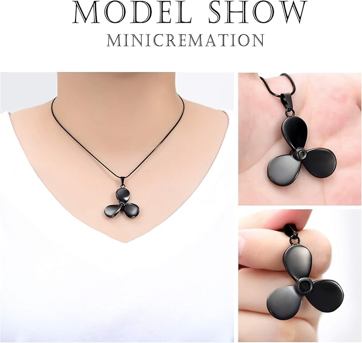 Flower Cremation Ashes Jewelry Cremation Necklace Memorial Locket for Ashes Keepsake Urn Pendants for Women/Men