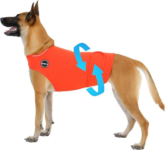 Dog Anxiety Vest, Skin-Friendly Thunder Jacket for Dogs, Dog Calming Shirt for Thunder, Fireworks, Vet Visits and Separation - Keep Pet Calm Without Medicine, Fit for Small Medium Large Dogs
