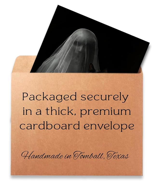 Ghost with a Black Cat Halloween Poster - Dark Academia Gothic Home Decor, Eerie Mystery Figure Art Print for Halloween Enthusiasts and Unique Wall Art Collectors (Unframed Print Poster, 11x14)