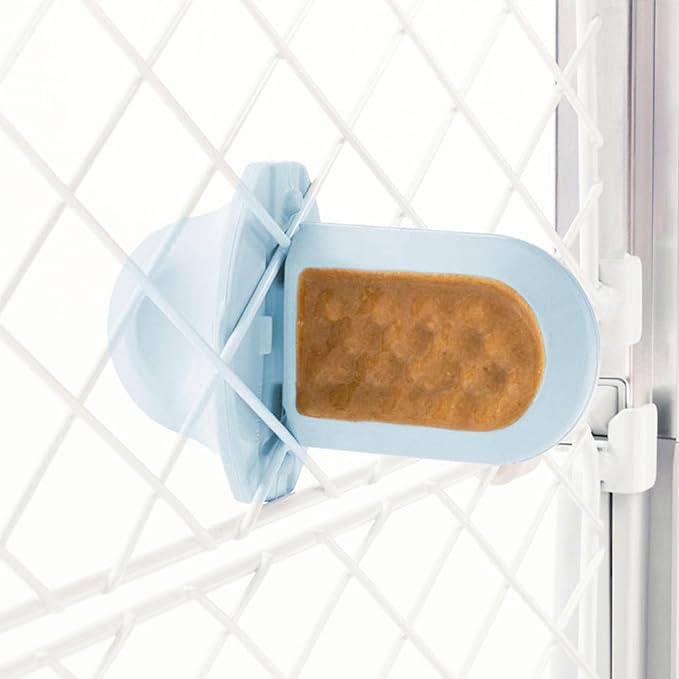 Diggs Groov Crate Training Aid for Puppies and Nervous Dogs – Calming Lick Mat for Crate Training & Separation – Puppy Enrichment Toy with Freezer Shell – BPA-Free – (Ice)