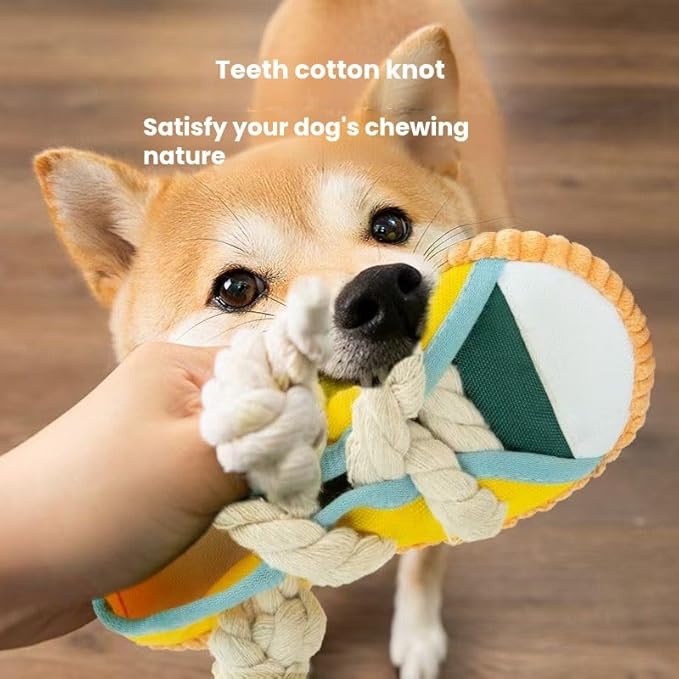 Dog Squeaky Toy Slipper - Self-Entertainment Toy for Boredom Relief, Teething, Chew-Resistant, Energy-Burning, Suitable for Small and Medium-Sized Dogs