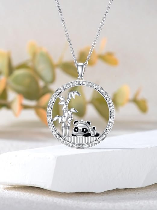 Dorunmo Animal Necklace 925 Sterling Silver Owl/Sloth/Axolotl/Dolphin Necklace Celtic Knot Pendant Birthday Anniversary Animal Jewelry for Women Friends Animals Lover