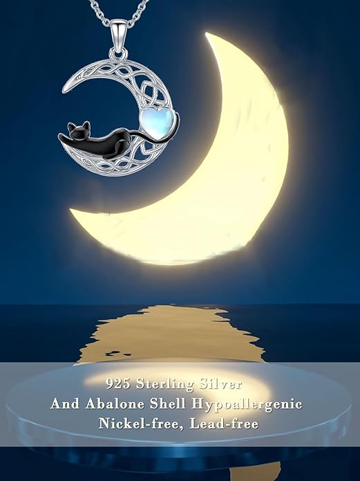 Dorunmo Animal Necklace 925 Sterling Silver Owl/Sloth/Axolotl/Dolphin Necklace Celtic Knot Pendant Birthday Anniversary Animal Jewelry for Women Friends Animals Lover