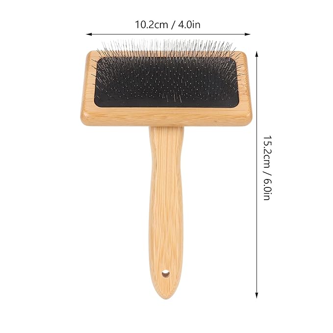 Slicker Brush,Skin Friendly Deshedding Grooming Tool Effectively Remove,Knots and Mats Self Cleaning Slicker Brush for Pet (Large)