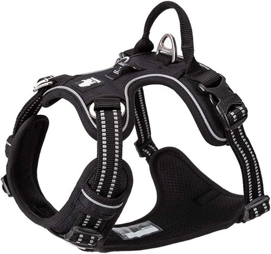 TRUE LOVE Dog Harness No Pull Nylon Reflective Pet Harness Adjustable Comfortable Control Step-in Brilliant Colors Truelove TLH56512