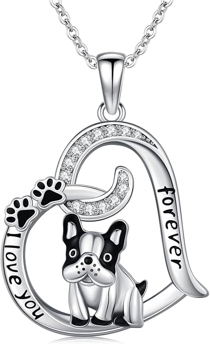 Dog/Paw Print/Infinity Necklace for Women 925 Sterling Silver Heart Dogs Pendant Necklaces Jewelry Christmas Birthday Gifts for Dog Lovers Friends