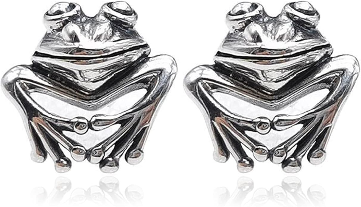 Frog Earrings for Women Mothers Day Gifts Vintage Frogs Shaped Stud Earrings Funny Cute 3D Animal Earrings Jewelry Gifts