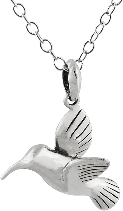 FashionJunkie4Life Sterling Silver Bird Pendant Necklaces for Women