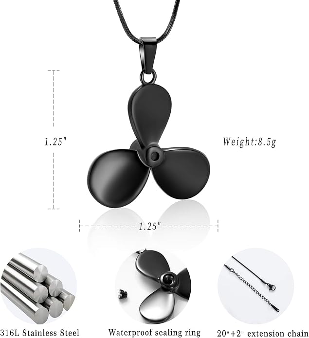 Flower Cremation Ashes Jewelry Cremation Necklace Memorial Locket for Ashes Keepsake Urn Pendants for Women/Men