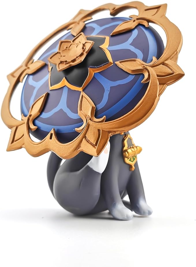 Genshin Impact Cat Figurine - 3.75" Cute Anime Collectible Figure, Diluc/Childe/Keqing, Gift for Fans and Cat Lovers,