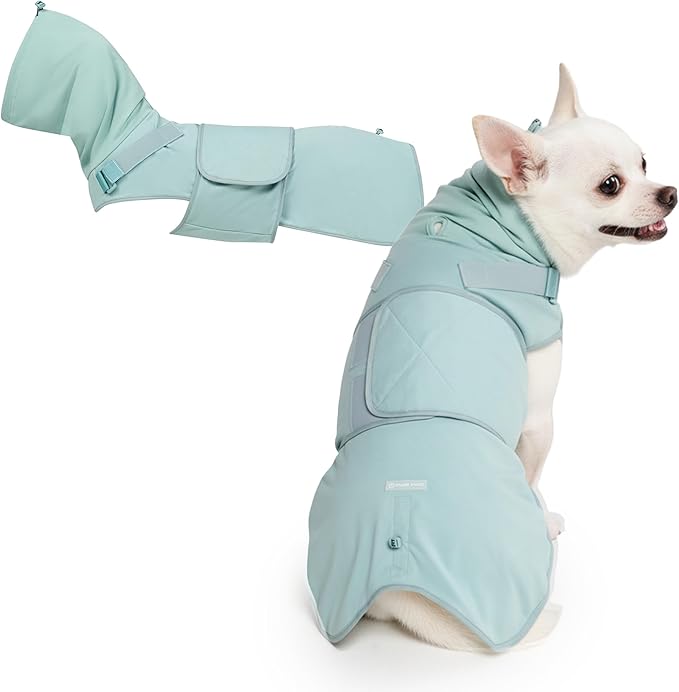 Spark Paws Anxiety Relief Vest for Dogs – Gentle Compression Dog Anxiety Suit, Calming Wrap for Separation Anxiety, Thunder, Fireworks, Suitable for Small Medium and Large Breeds - Teal - Size S