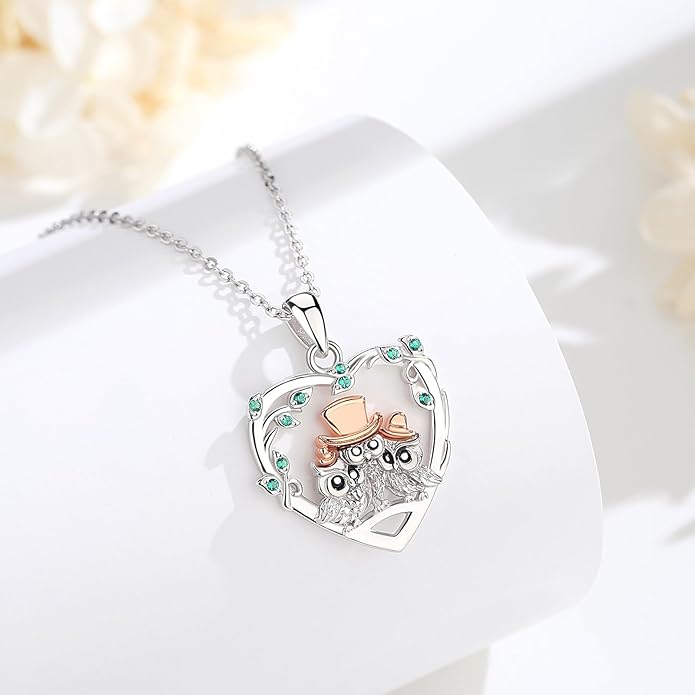 EUDORA Sterling Silver Mother Daughter Necklace for Women, Mama Son Daughter Necklace Pendant for Mom and Daughter,Mom Jewelry from Daughter Mother's Day Gift for Mother Daughter Aunt Grandma