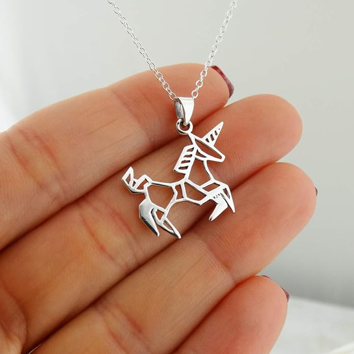 FashionJunkie4Life Dainty Origami Animal Pendant Necklaces