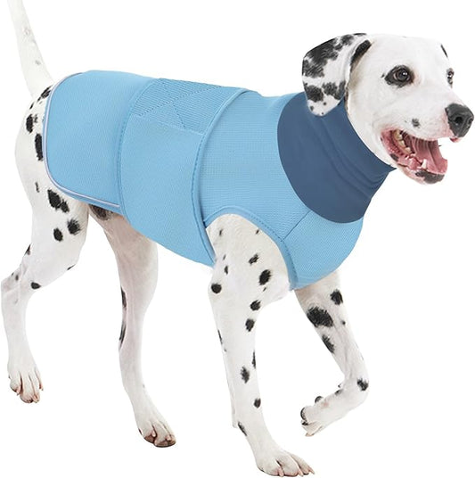 AOFITEE Dog Anxiety Vest, Dog Anxiety Calming Hoodie, Pet Thunder Jacket Calming Shirt for Fireworks, Thunder, Travel, Separation, Noise Block & Ear Protection Recovery