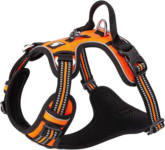 TRUE LOVE Dog Harness No Pull Nylon Reflective Pet Harness Adjustable Comfortable Control Step-in Brilliant Colors Truelove TLH56512