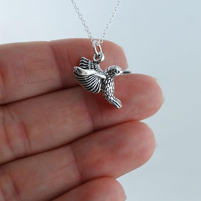 FashionJunkie4Life Sterling Silver Bird Pendant Necklaces for Women