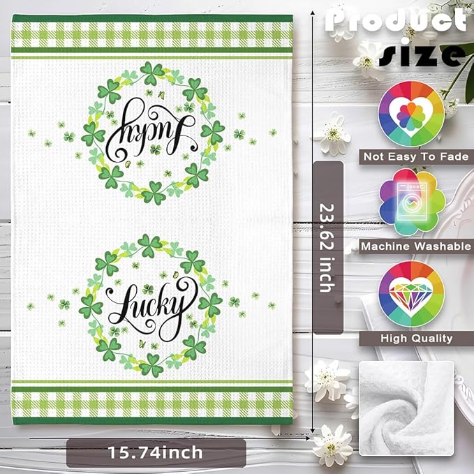 Green Towels,St Patricks Day Kitchen Towels,Green Kitchen Towels,St Patricks Day Hand Towels,Green Hand Towels,Green Dish Towels,St Patricks Day Dish Towels,Irish Gifts,St Patricks Day Decorations